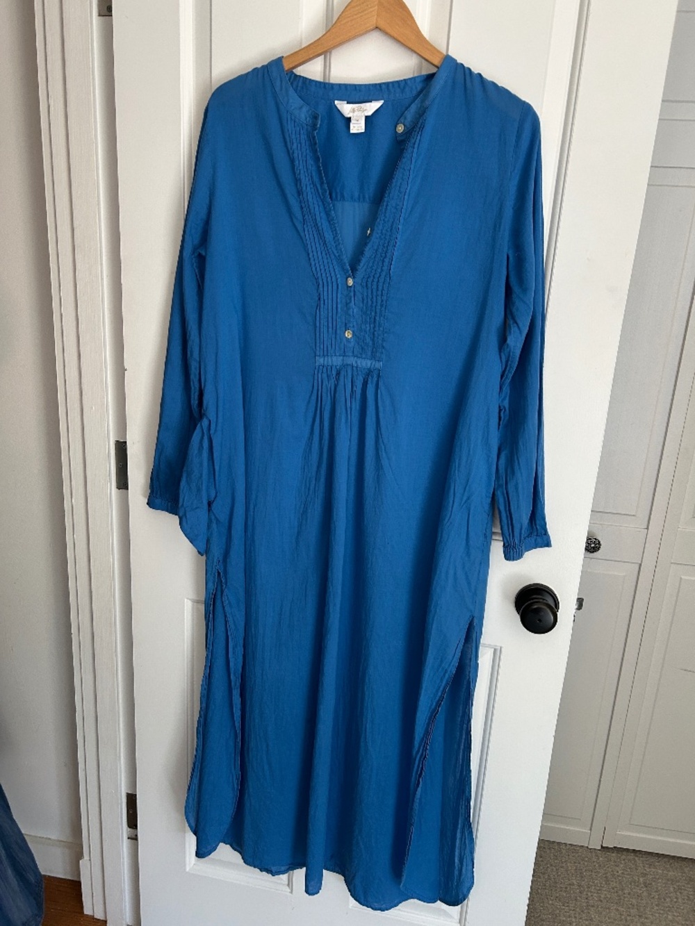 Lilly Pulitzer Vassa Maxi Coverup, Morelle Blue - Size Medium